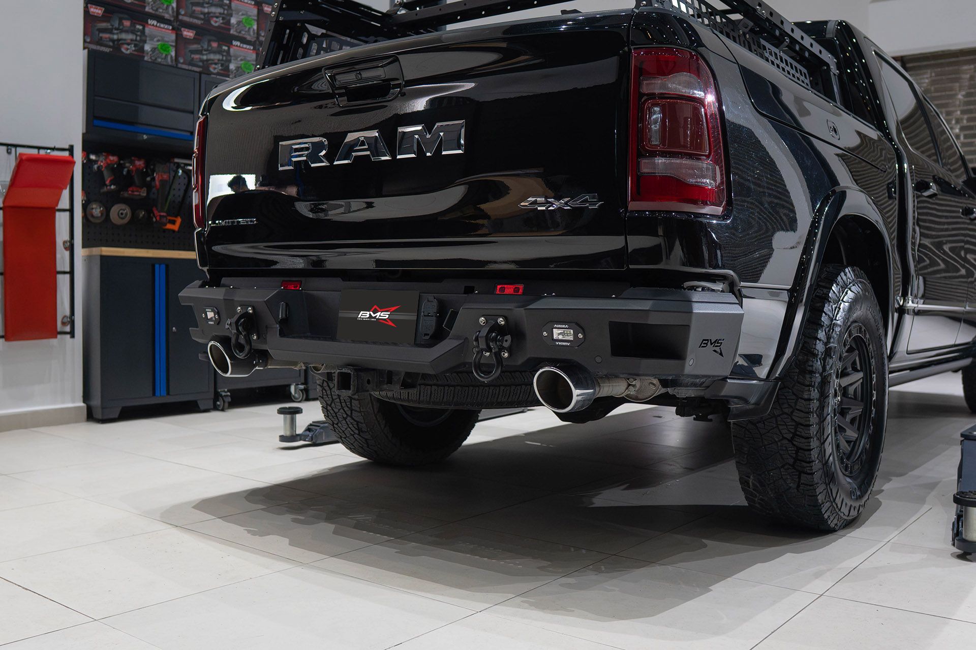 Бампер задний PRO-Line RAM 1500 V/Rebel 2019-2024/TRX 2020-2024