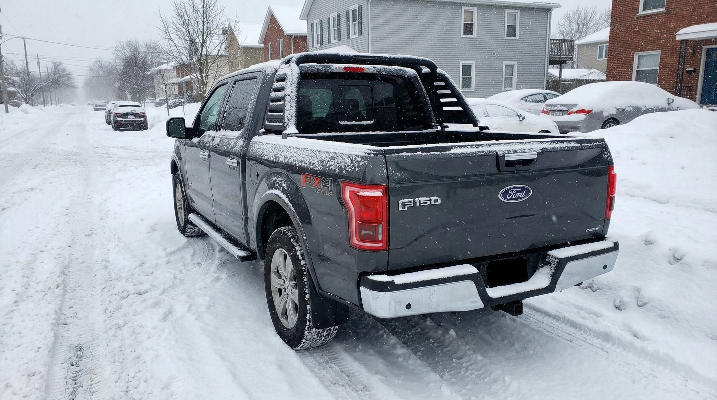 Дуга Rambar-V2 (Tonneau Cover Base, черная сталь) для F150 XIII 2014-2020