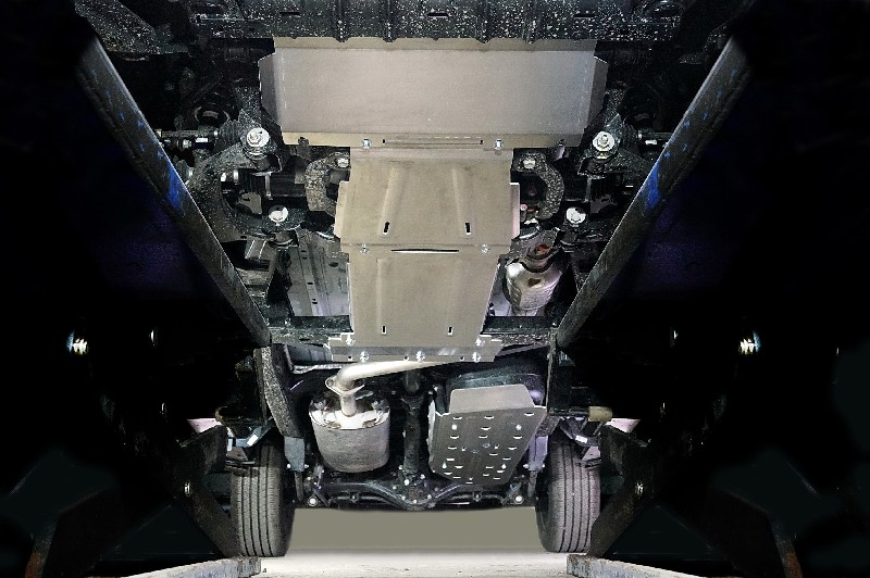 Комплект защит (картер, передний мост, кпп, рк, бак) для Changan Hunter Plus 2023-2026