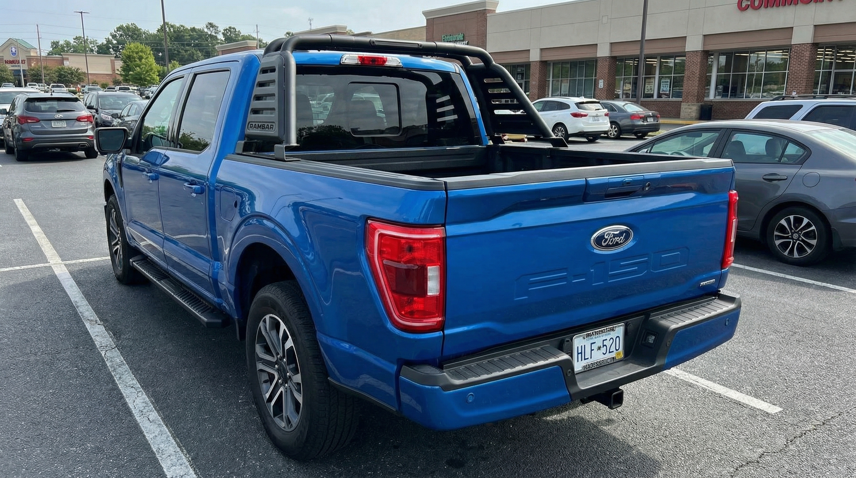 Дуга Rambar-V2 (Tonneau Cover Base, черная сталь) для F150 XIV 2020- н.в.