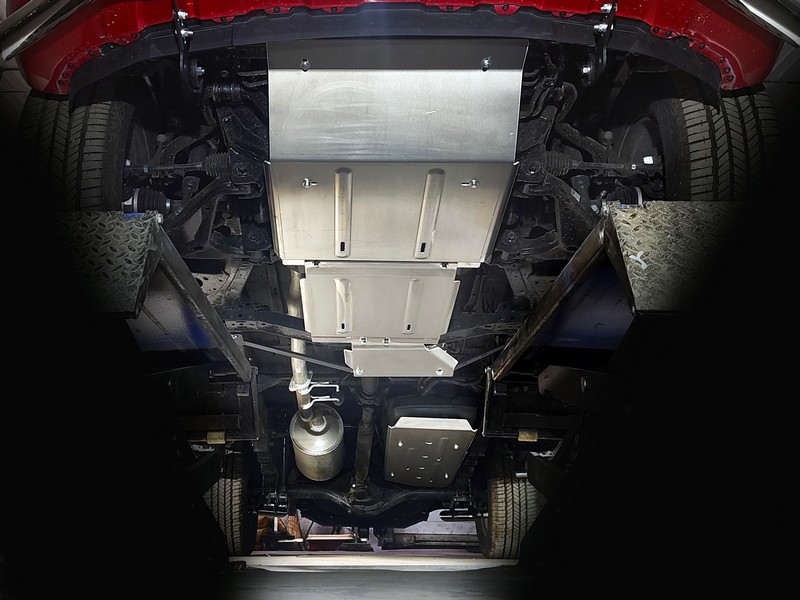 Комплект защит (картер, передний мост, кпп, рк, бак) для Foton G7 2019-2026