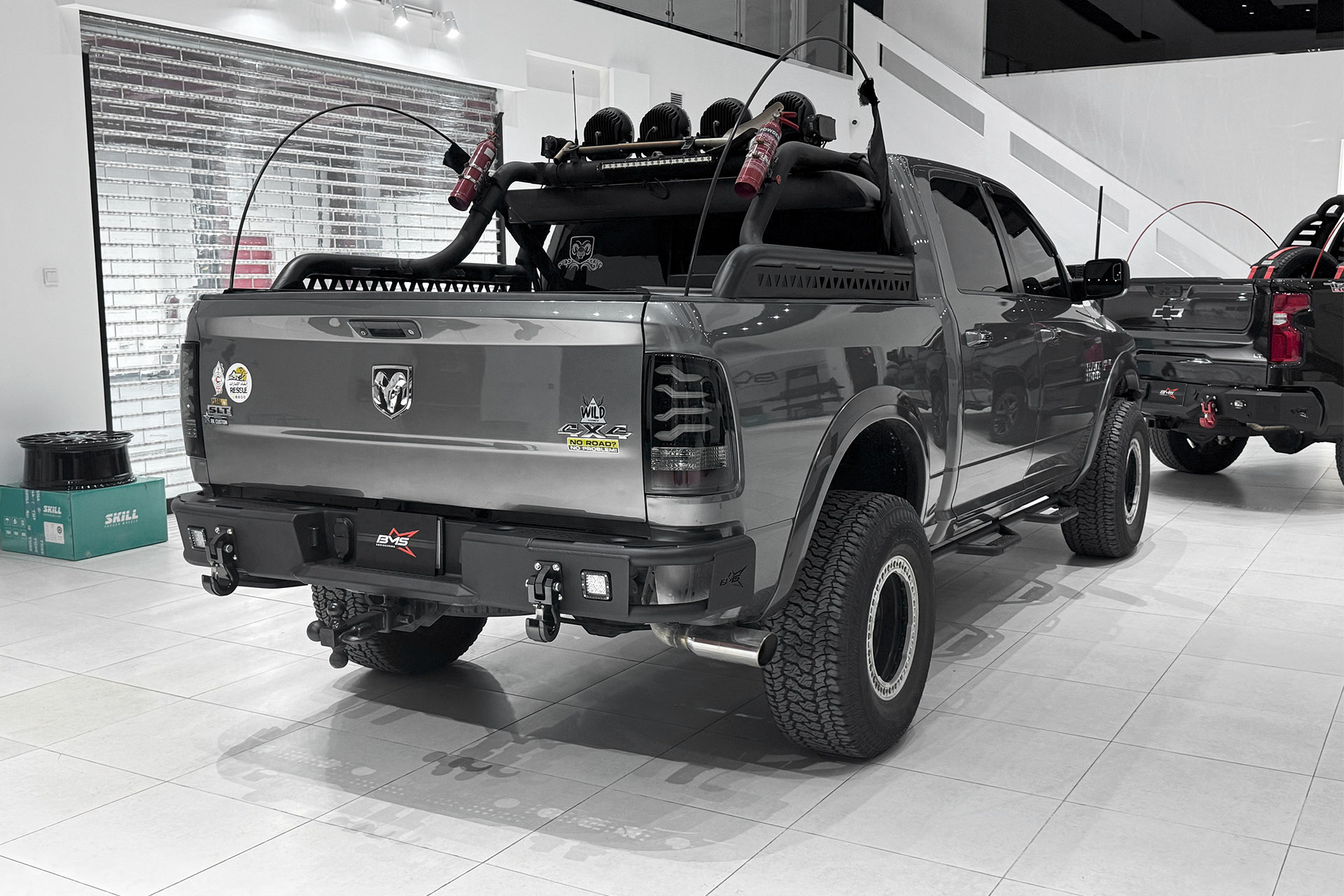 Бампер задний ALFA RAM 1500 IV (DS/DJ) 2009-2017