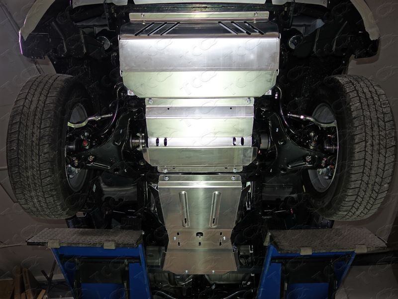 Комплект защит (радиатор, картер, кпп, рк, бак) для Mitsubishi L200 2015-2023